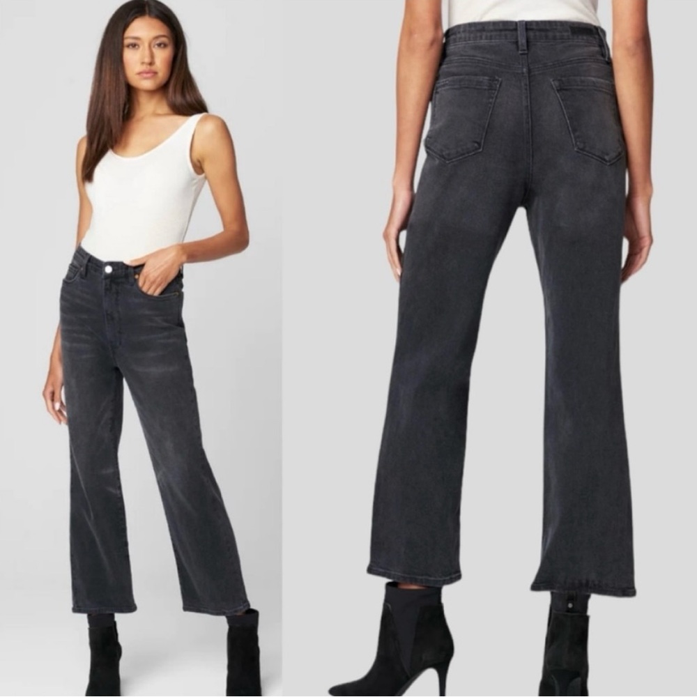 BlankNYC Black High Waisted The Baxter Rib Cage Straight Leg Jeans Size 27